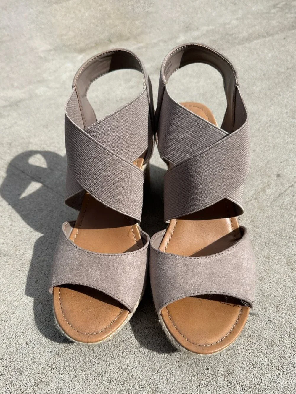 Women's ANA A New Approach Wedge Heel Sandals Size 10